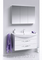 Аллегро мебель для ванной подвестная Стиль 1050 , цвет белый, Agr.01.10/2  102 см Aqwella