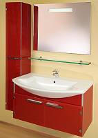 Мебель для ванной Gemelli Glass One 90 подвесная colorglass, 2 двери