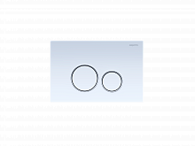 Панель смыва Aquatek Белая ободок хром (клавиши круглые) KDI-0000015