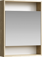 Сити Шкаф-зеркало 60 см , цвет дуб балтийский, SIT0406DB  60 см Aqwella